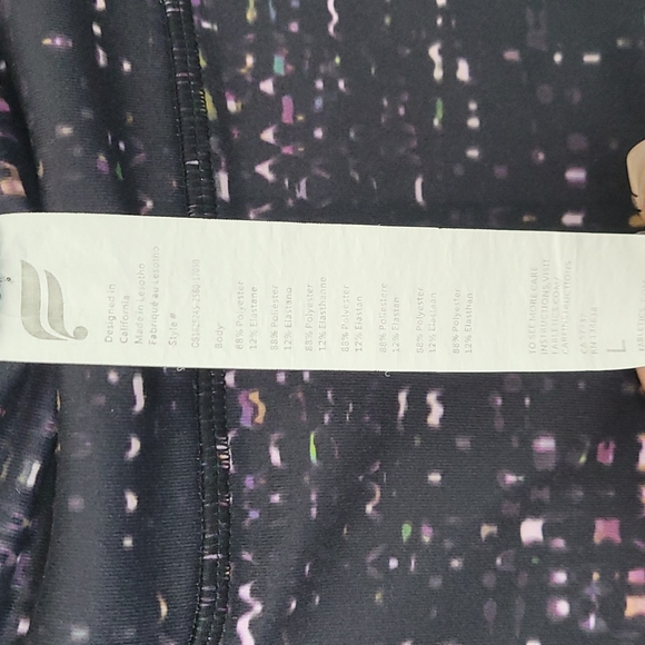 Fabletics PowerHold Define Mid Rise 7/8 Leggings Abstract Print Athletic Workout - Picture 8 of 12